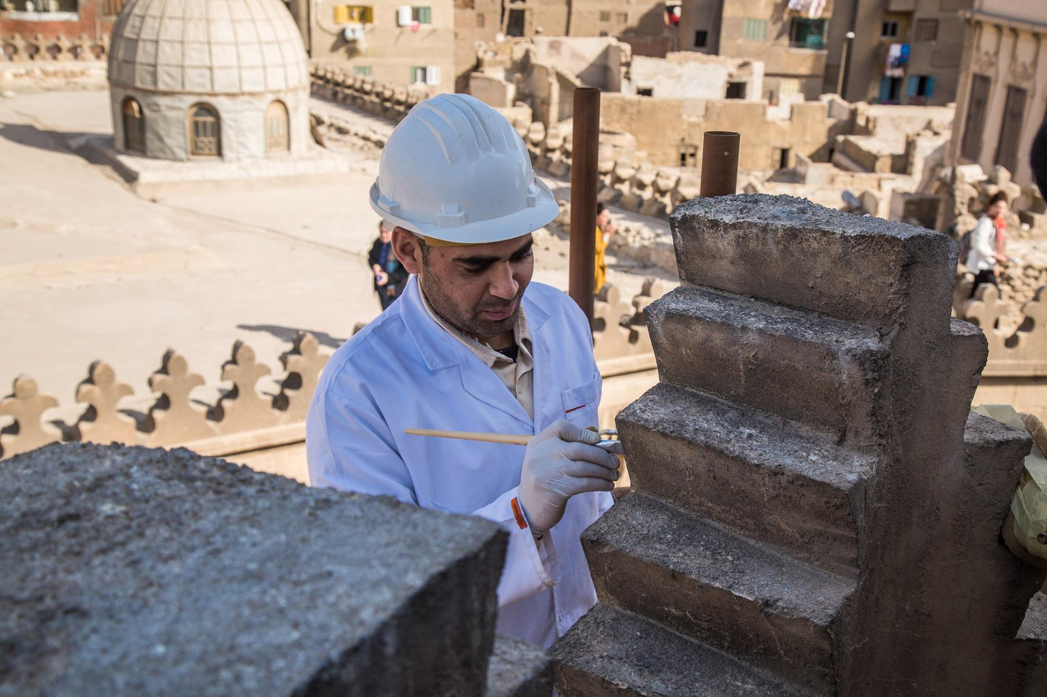 مدير الصندوق الأمريكي للحفاظ على التراث الثقافي يزور ضريح الإمام الشافعى (5)