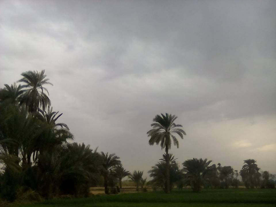 الغيوم في سماء محافظة الاقصر