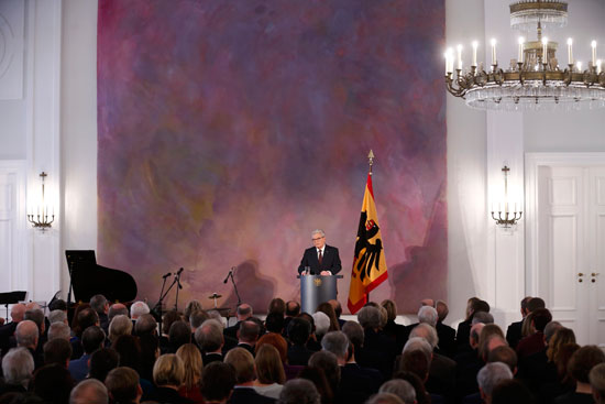 الرئيس الالمانى يواخيم جاوك المنتهية ولايته فى القصر الرئاسى بيلفو