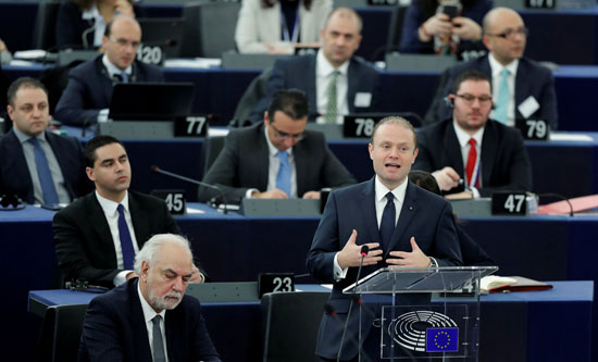 كلمة رئيس وزراء مالطا جوزيف خلال مناقشة أولوية رئاسة مالطا للاتحاد الأوروبى
