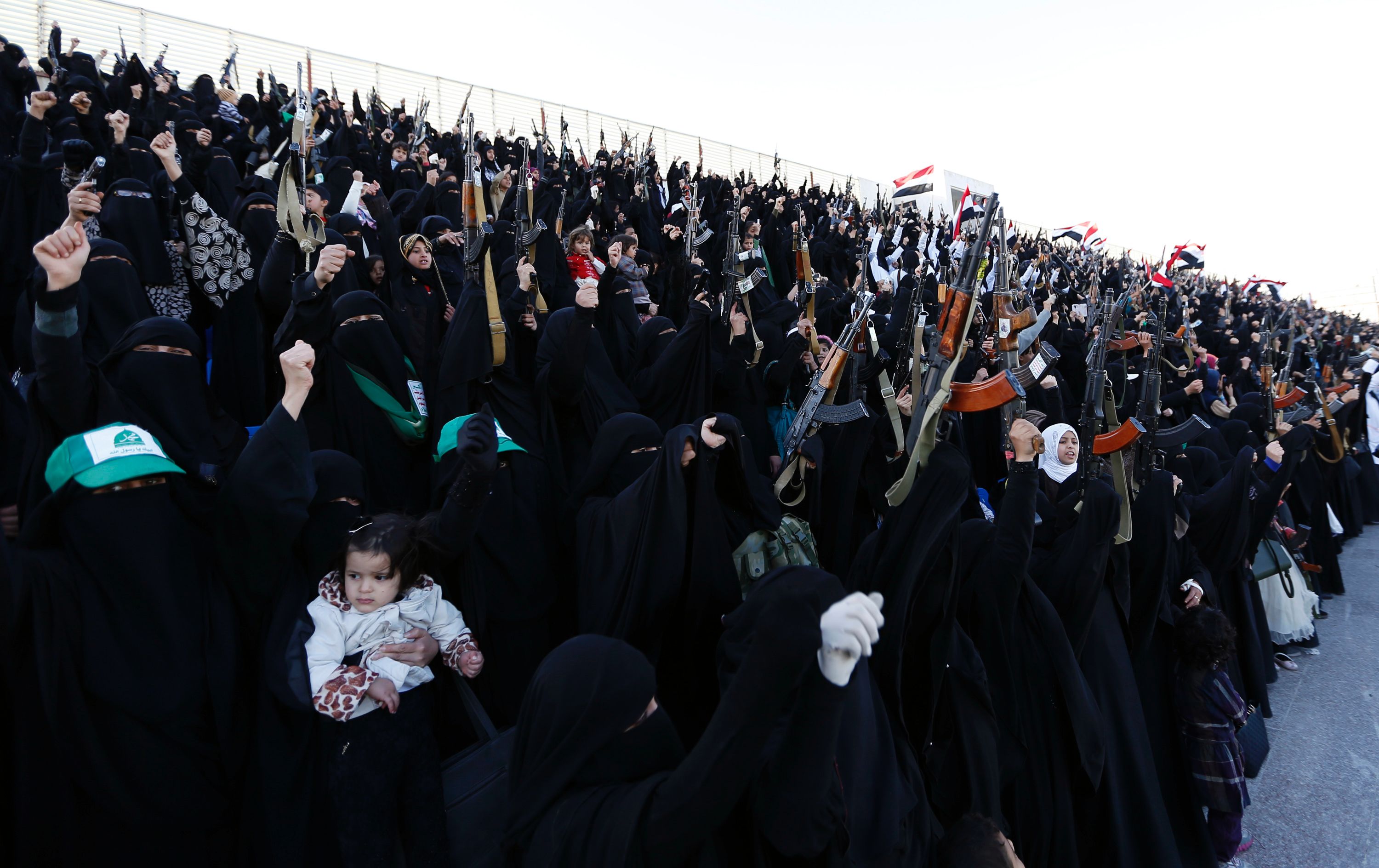 نساء الحوثي فى صنعاء 