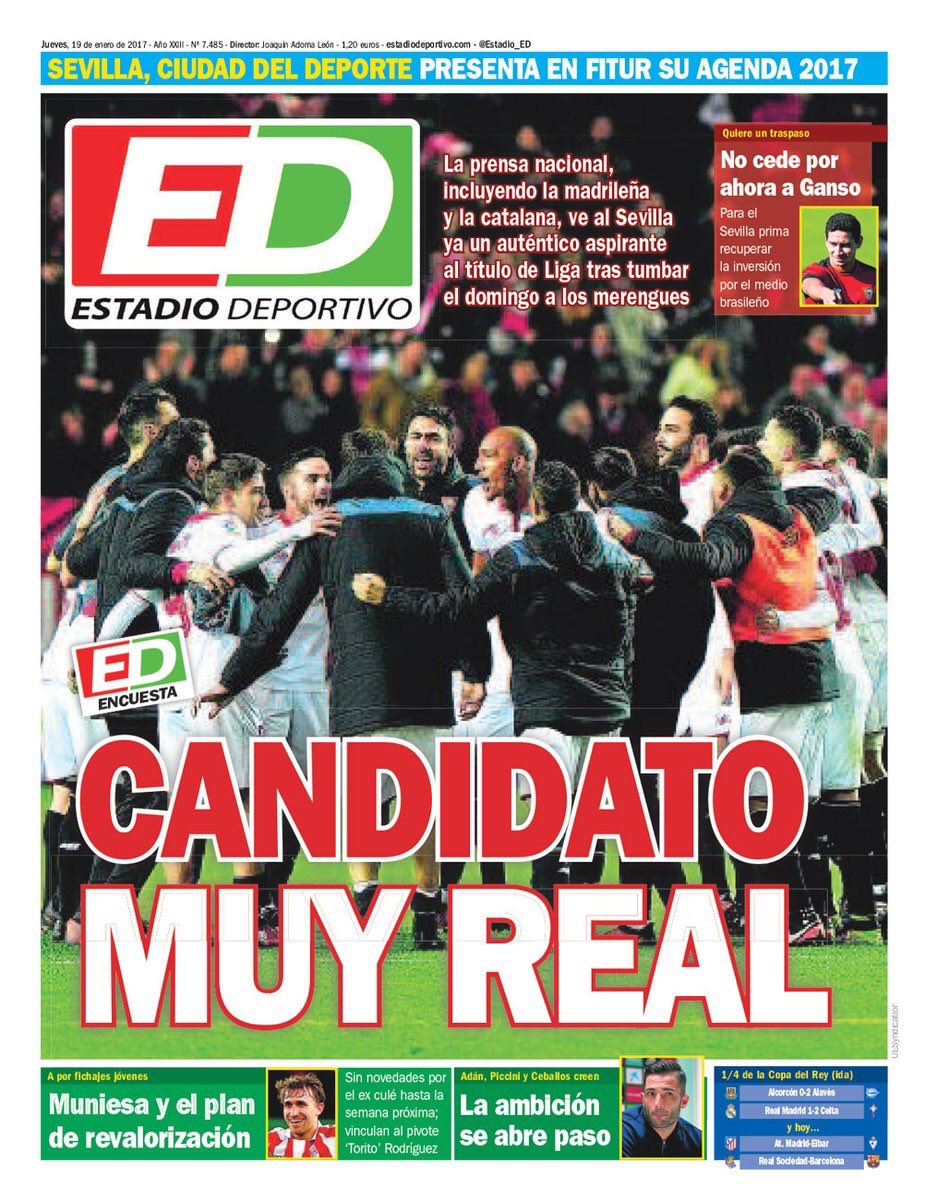 غلاف صحيفة ديبورتيفو الاسبانية