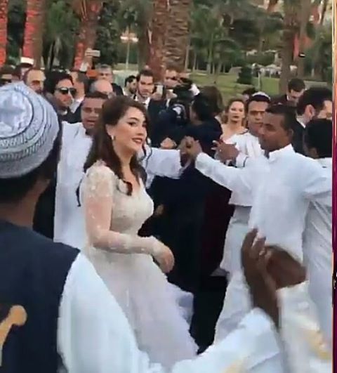 رقص كنده علوش فى حفل زفافها