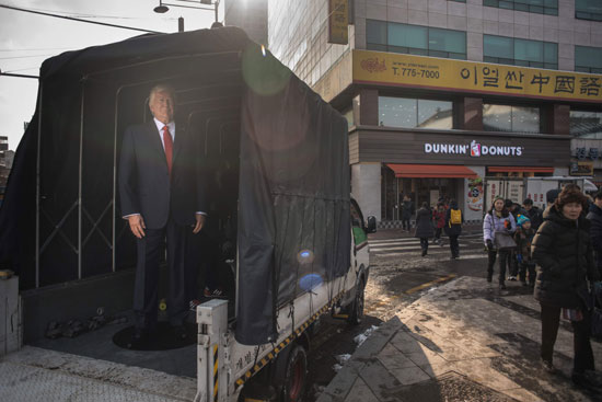 تمثال شمع فى كوريا الجنوبية ينقل لمتحف جريفين