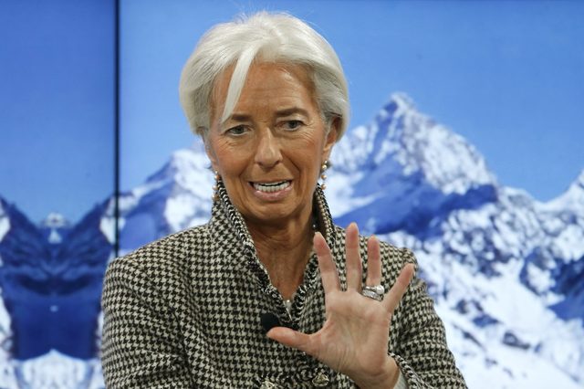 كريستين لاغارد، مدير عام صندوق النقد الدولي (IMF) يحضر الاجتماع السنوي للمنتدى الاقتصادي العالمي