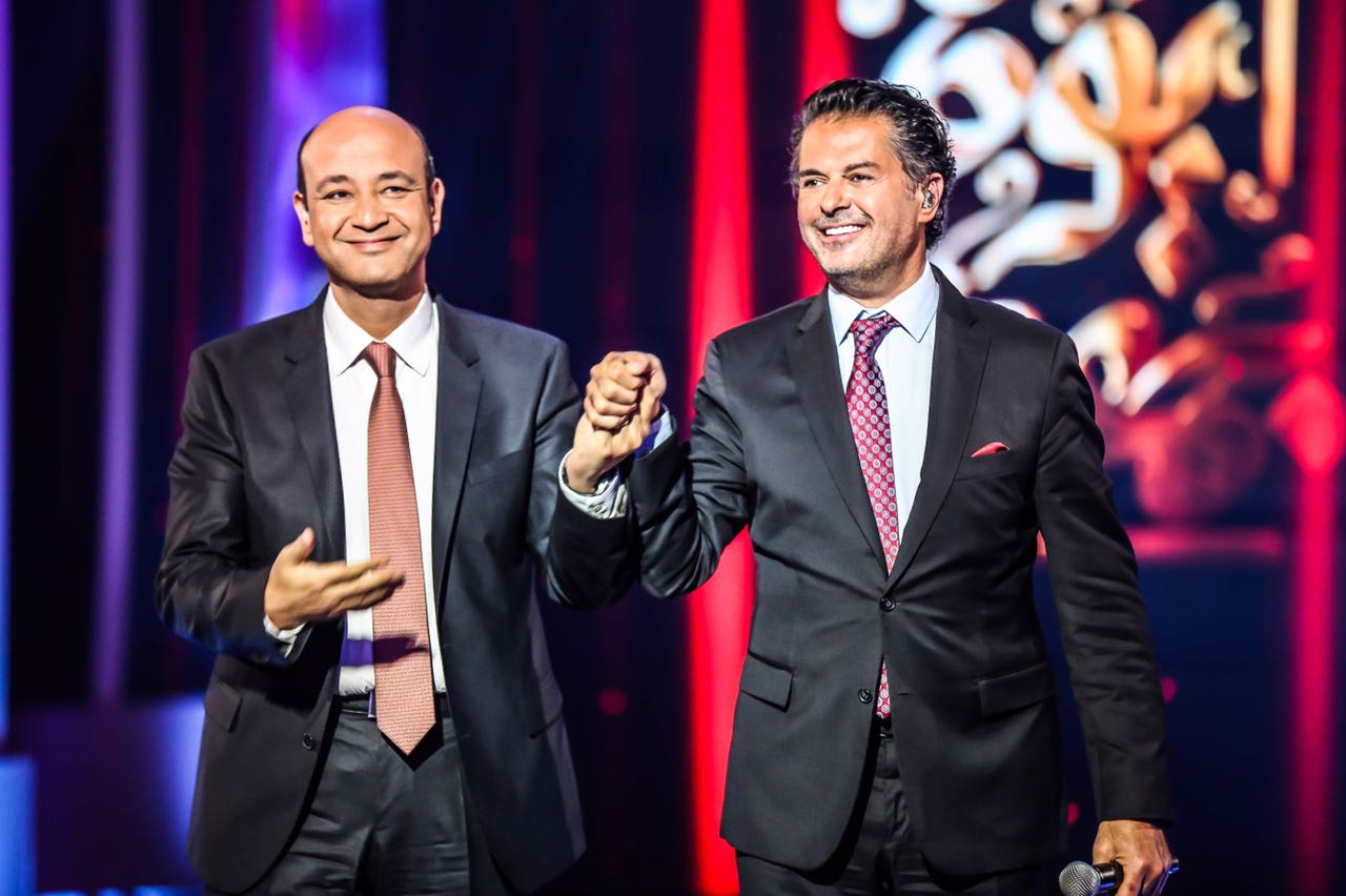 عمرو أديب و راغب علامة (2)