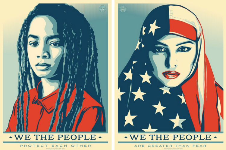 ملصقات "نحن الشعب"