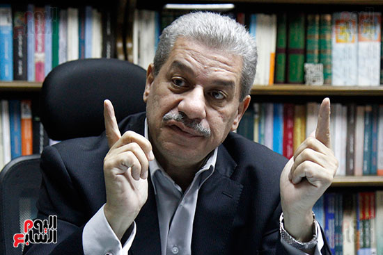 حوار  أمين لطفى رئيس جامعة بنى سويف ومحرر اليوم السابع (9)