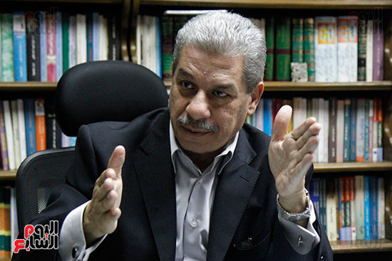 حوار  أمين لطفى رئيس جامعة بنى سويف ومحرر اليوم السابع (7)