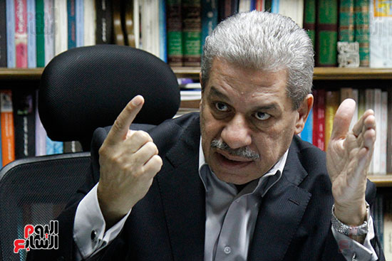 حوار  أمين لطفى رئيس جامعة بنى سويف ومحرر اليوم السابع (10)