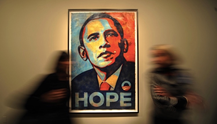 بوستر "الأمل" لأوباما