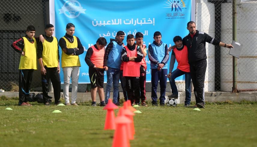 استعدادات اطفال فلسطين لكأس العالم للايتام