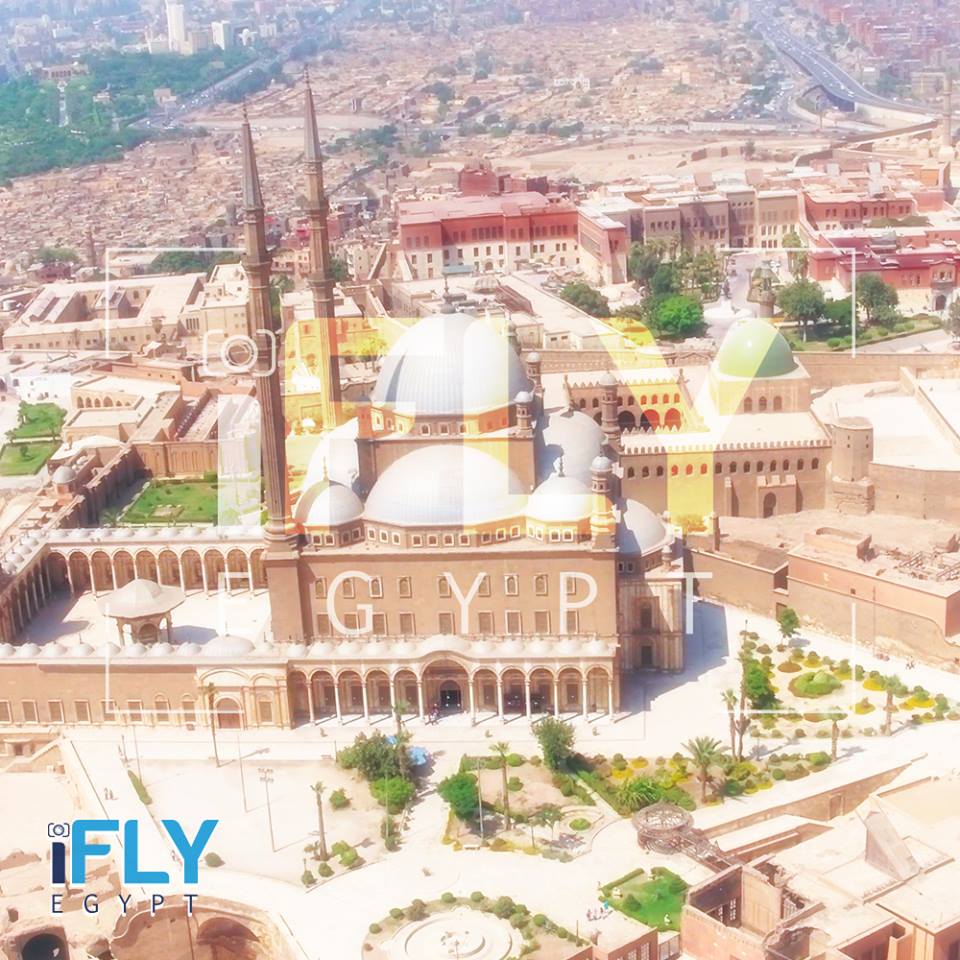 شركة أى فلاى المتخصصة فى التصوير من الطائرات تلتقط لقطة للقلعة محمد علي