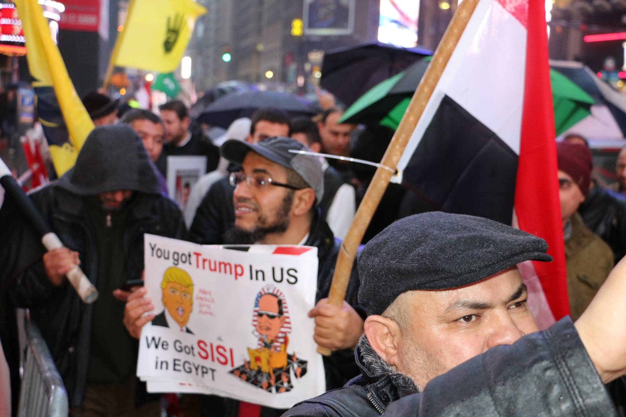 عناصر الإخوان فى مسيرات تحريض ضد مصر