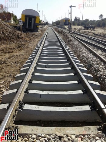 خطوط السكة الحديد الجديدة بأسوان