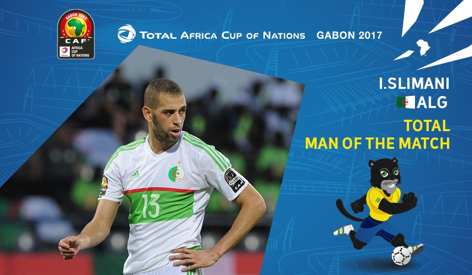 اسلام سليمانى أفضل لاعب فى مواجهة السنغال والجزائر