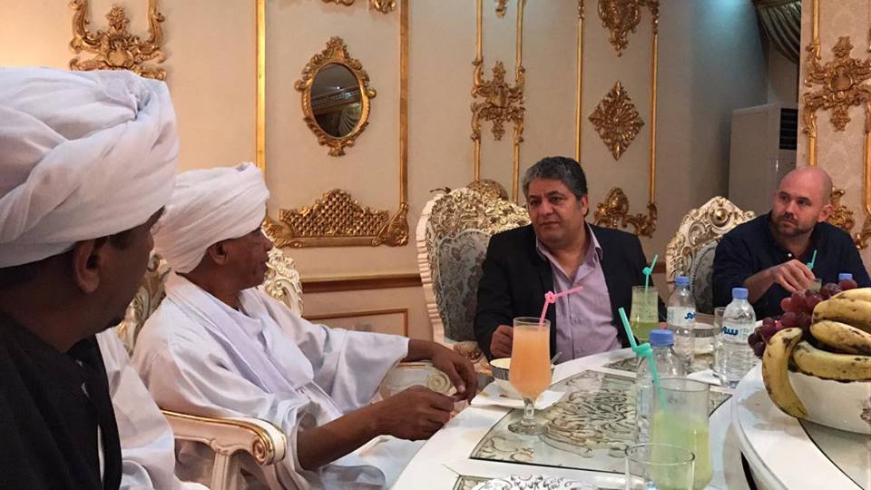 لقاء وزير الثقافة السوداني سيد هارون بالسيناريست سيد فؤاد