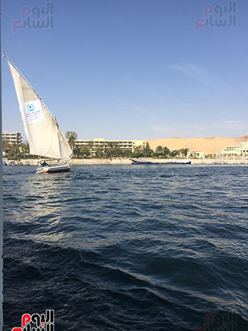 المركب النيلية بأسوان تحمل شعار مؤتمر الشباب (2)