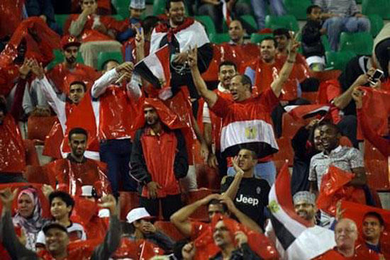 جماهير مصر تعبر عن فرحتة بالفوز