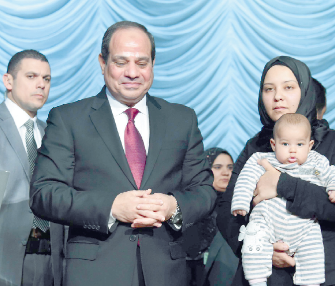 زوجة الشهيد أحمد جمال الفقى والرئيس السيسى