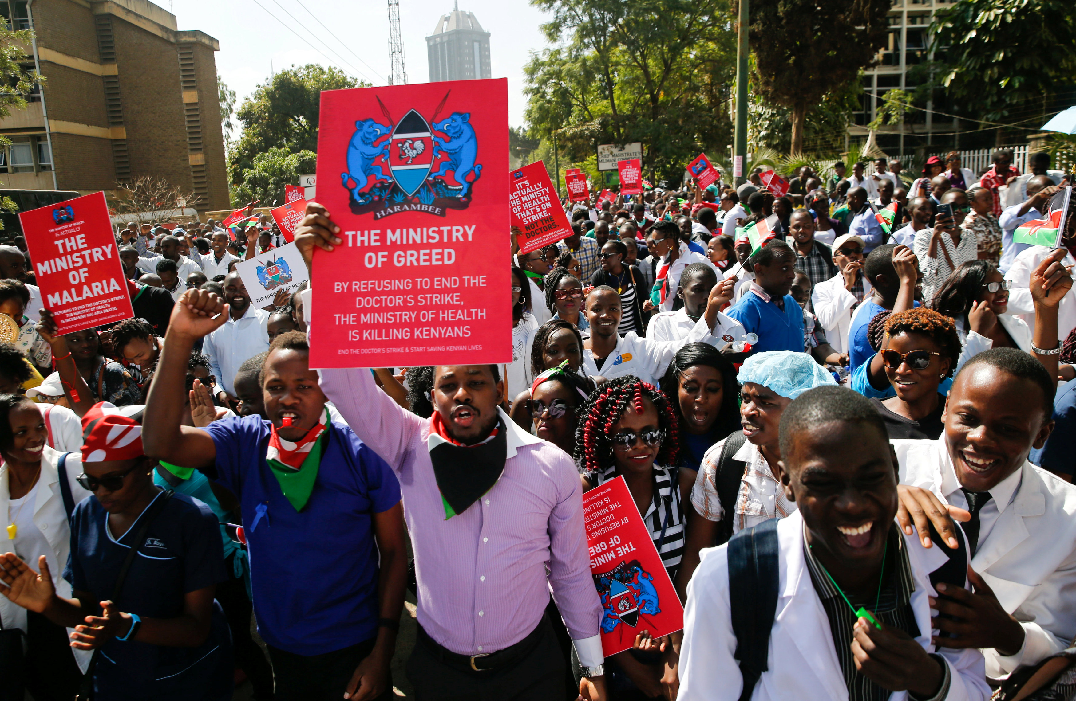 تظاهرة للأطباء فى كينيا