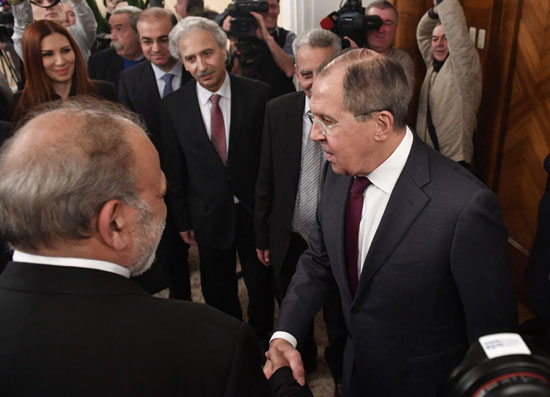 سيرجى لافروف يلتقى ممثلى المعارضة السورية المسلحة فى موسكو