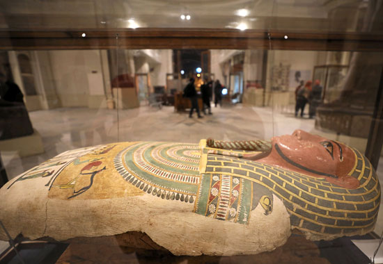 جانب من آثار المتحف المصرى التى ابرزتها رويترز