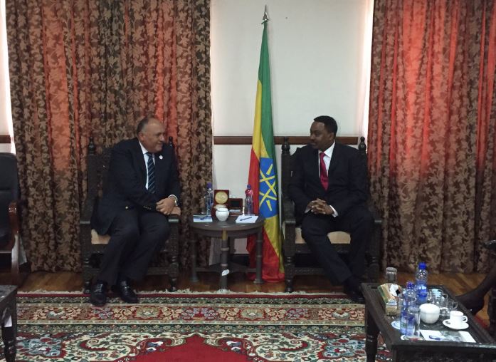 وزير خارجيه اثيوبيا وسامح شكرى