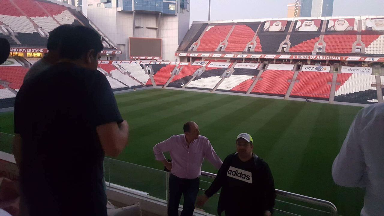 بالصور برزنتيشن تتفقد ملعب السوبر المصرى بين الأهلى