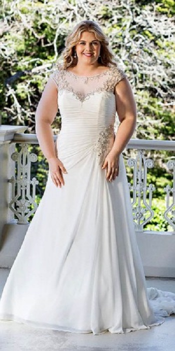 فستان زفاف بلاس سايز
