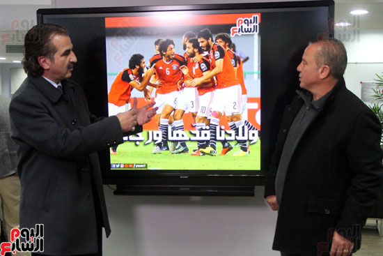 شوقى غريب يحلل مباراة مصر والمغرب فى اليوم السابع (8)