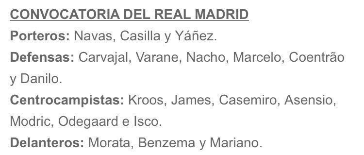 قائمة ريال مدريد لمباراة إشبيلية فى كأس ملك أسبانيا