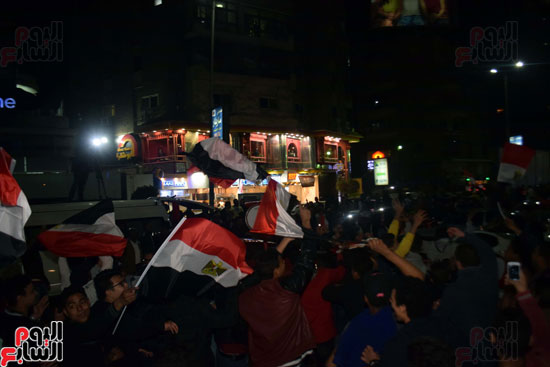 •	علم مصر في احتفاليات الفوز
