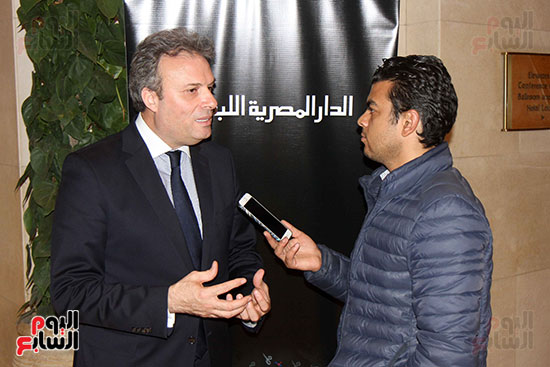 بلال رمضان، محرر اليوم السابع، مع رئيس اتحاد الناشرين التونسيين