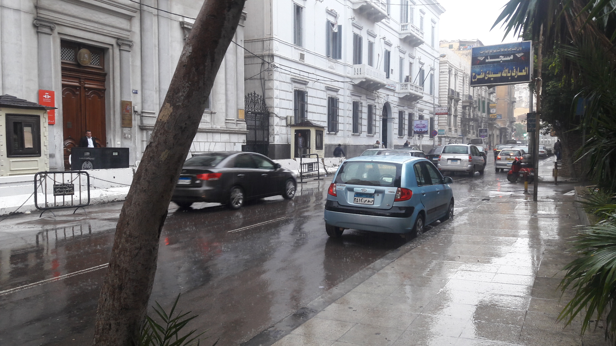 الامطار تضرب الاسكندرية
