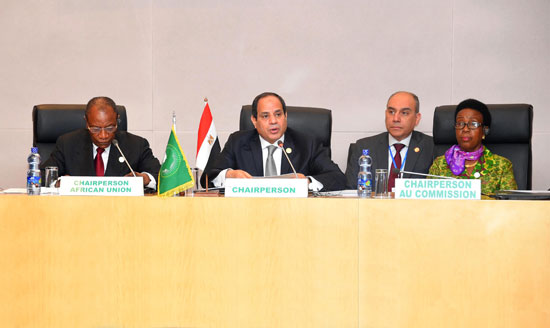 الرئيس عبد الفتاح السيسى فى القمة الأفريقية بأديس أبابا (3)