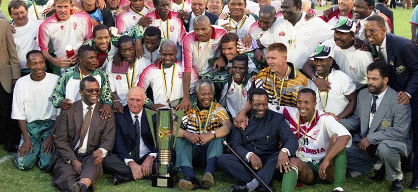 منتخب جنوب إفريقيا بطل إفريقيا 1996