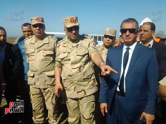 إحدى زيارات اللواء حمدى بدين واللواء السيد نصر محافظ كفر الشيخ