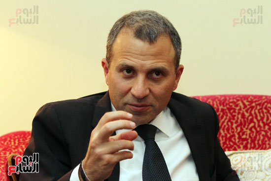وزير الخارجية اللبنانى جبران باسيل في حوار اليوم السابع (4)