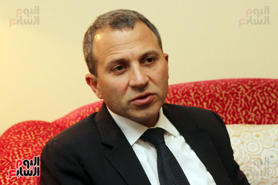 وزير الخارجية اللبنانى جبران باسيل في حوار اليوم السابع (3)