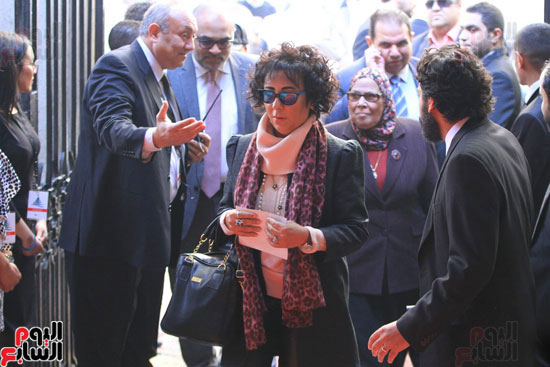  الكاتبة حنان شومان خلال الاحتفال