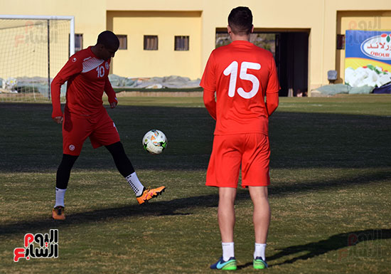 تدريبات المنتخب التونسى قبل مواجهة المنتخب الوطنى