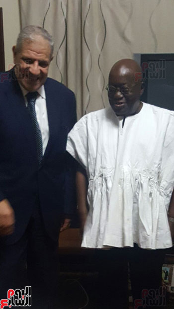 رئيس غانا الجديد والمهندس إبراهيم محلب