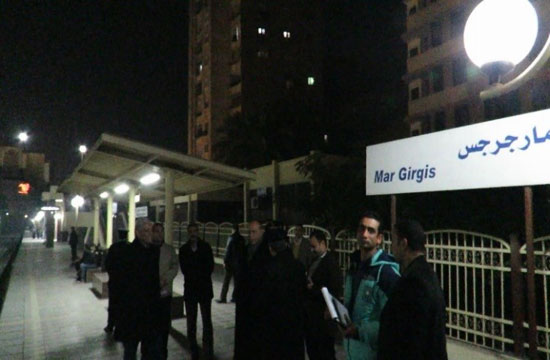 اللواء محمد يوسف في محطة مترو ماري جرجس