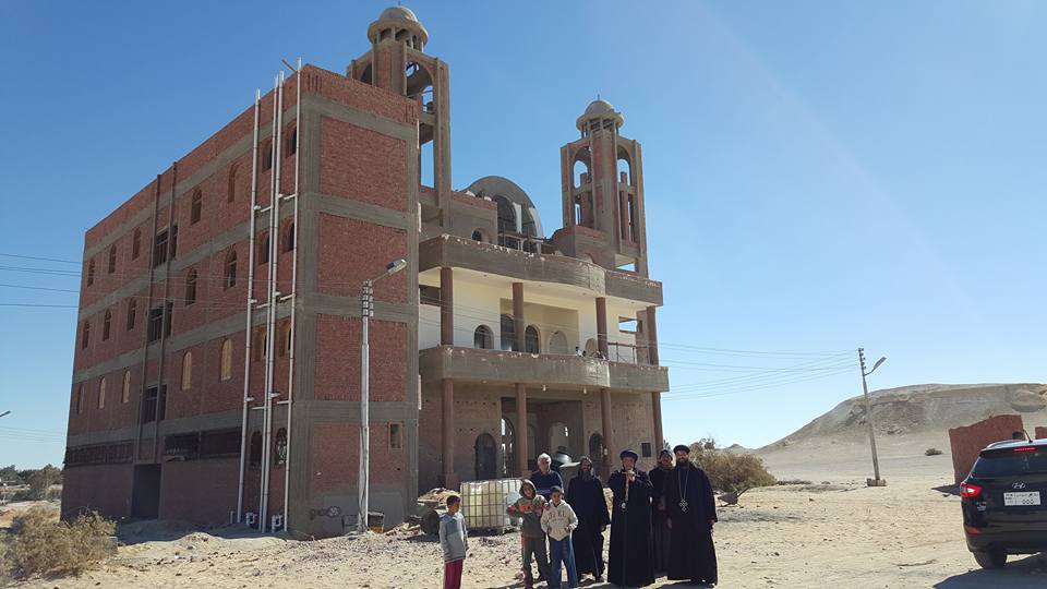 كنيسة ابو نص بالفرافرة بعد انشائها
