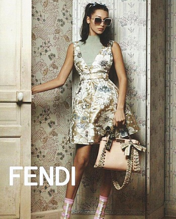 جى جى حديد باعلان fendi