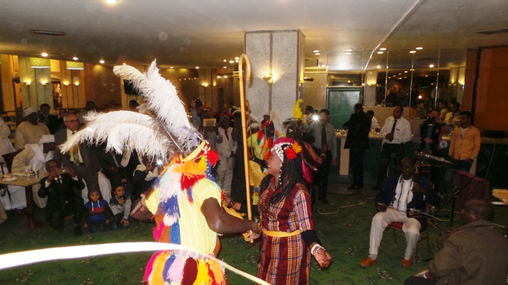 رقصات إفريقية خلال الاحتفالية