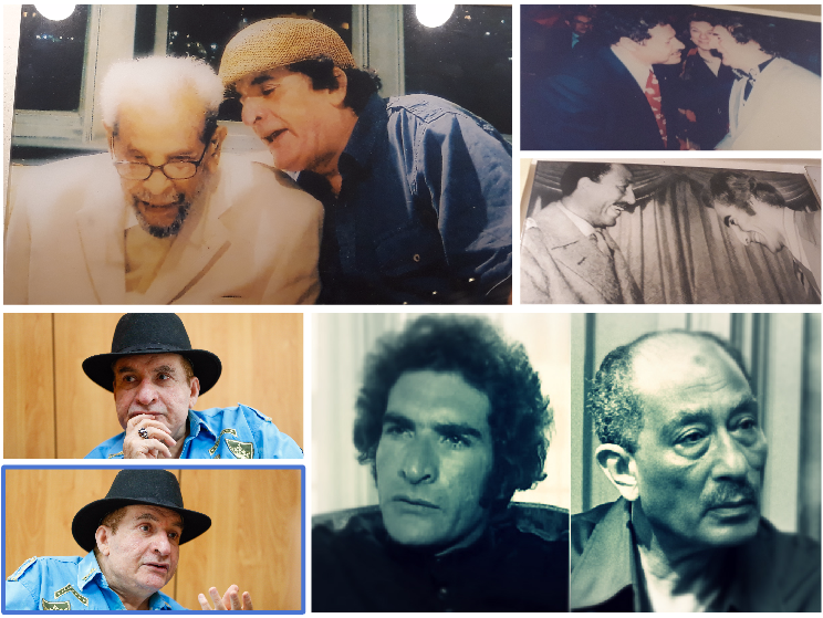 محي اسماعيل مع الحاصلين علي جوائز نوبل