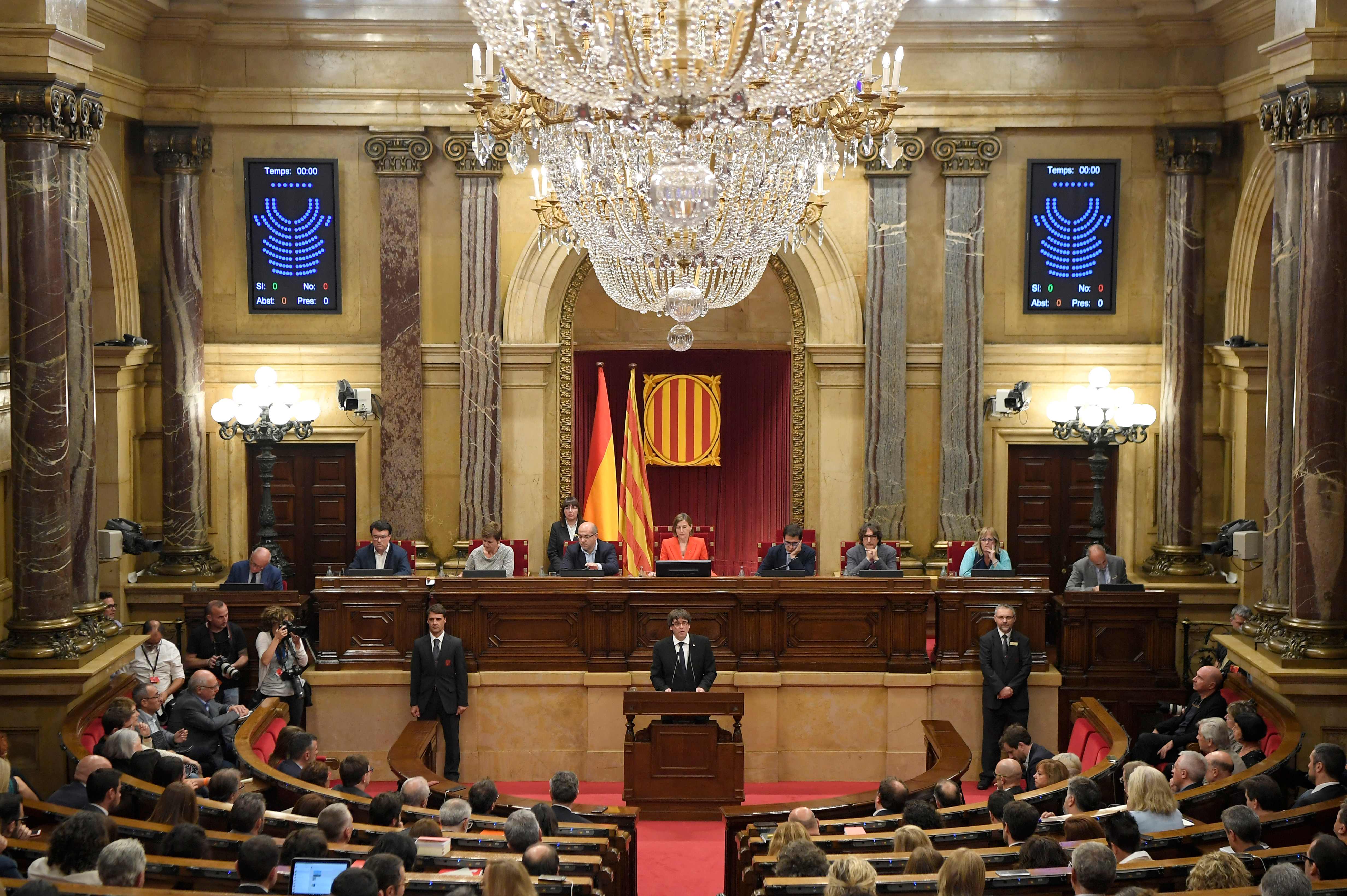 برلمان كتالونيا اليوم