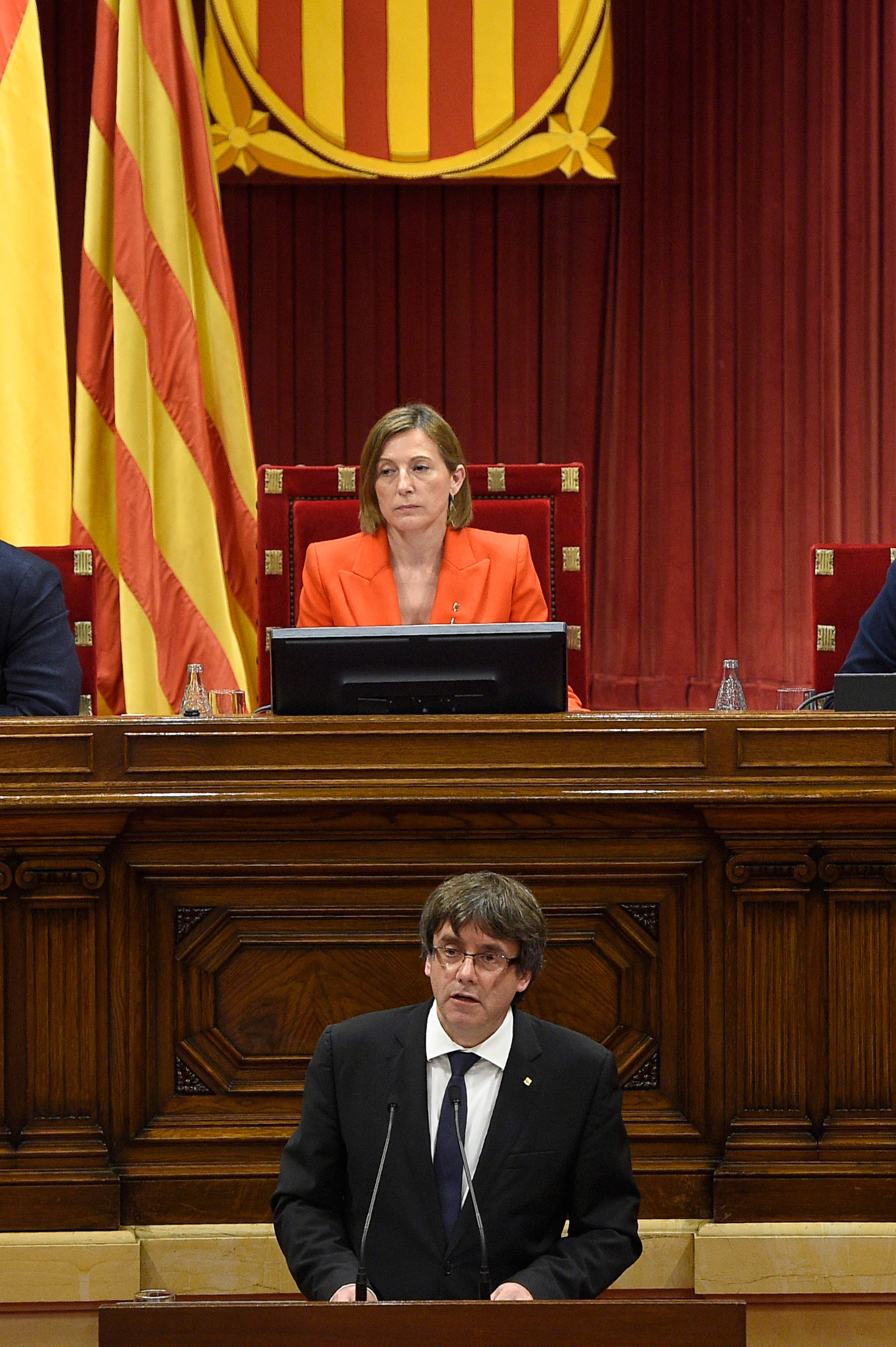 جانب من جلسة برلمان كتالونيا